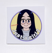 Load image into Gallery viewer, Sticker02-Just a girl 2
